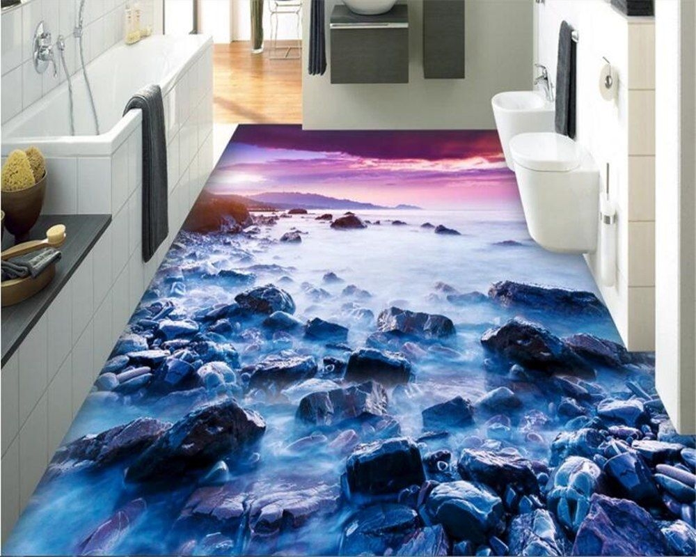 Beibehang Custom Interior Painting Waterproof Pvc Wallpaper - Living Room Underwater 3d Flooring , HD Wallpaper & Backgrounds