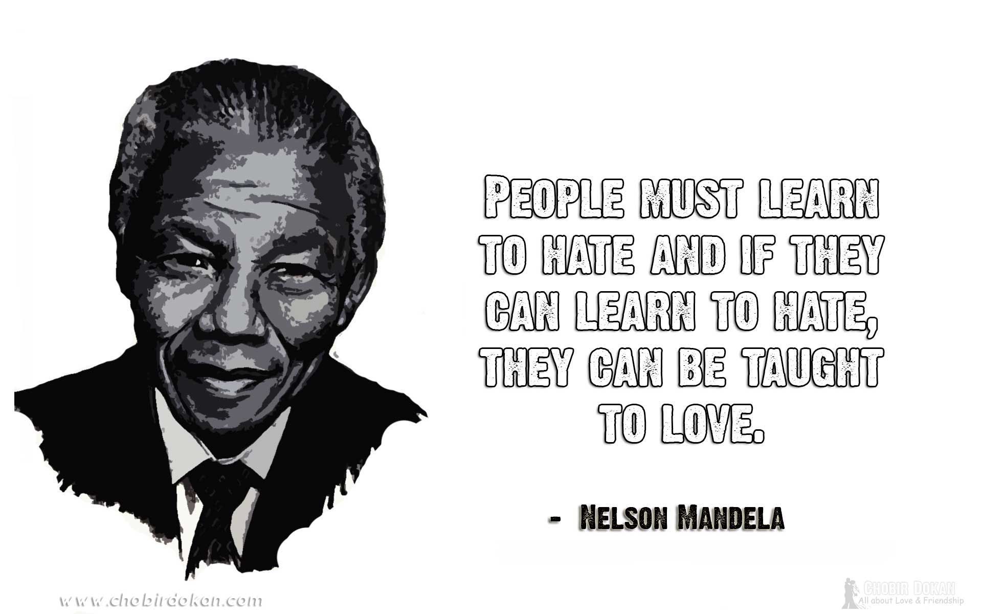 Nelson Mandela Quotes On Love - Famous People Love Quotes , HD Wallpaper & Backgrounds