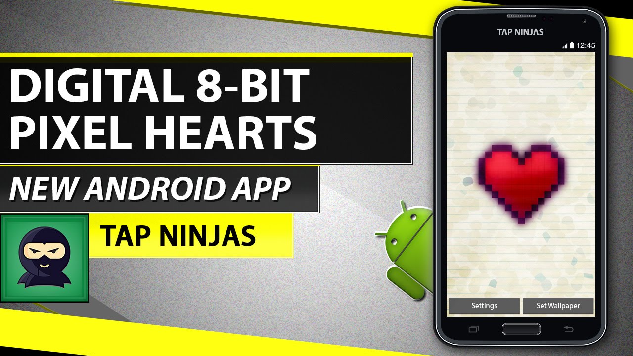 8 Bit Pixel Hearts Live Wallpaper - Wallpaper , HD Wallpaper & Backgrounds
