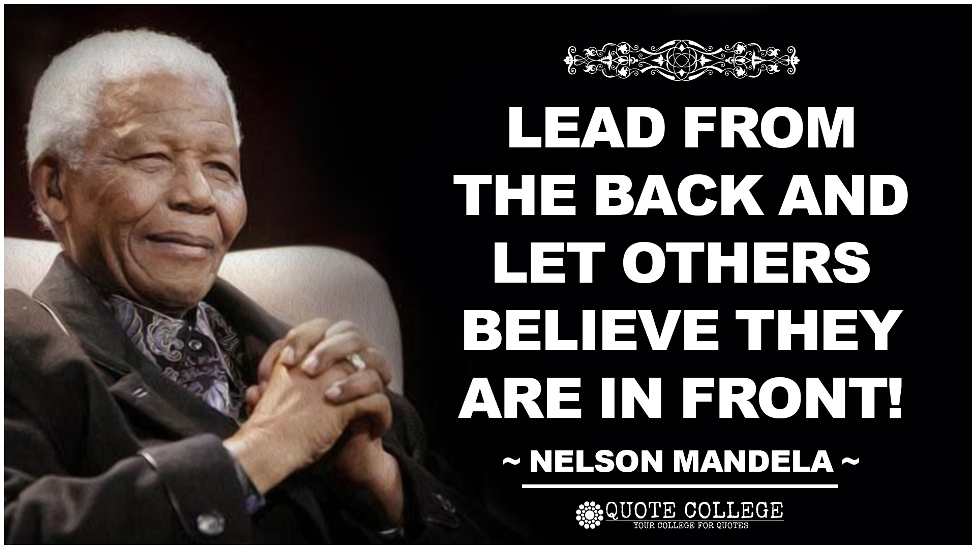 Wallpapers For Nelson Mandela Resolution 1600x900px - Nelson Mandela Lead From The Back , HD Wallpaper & Backgrounds