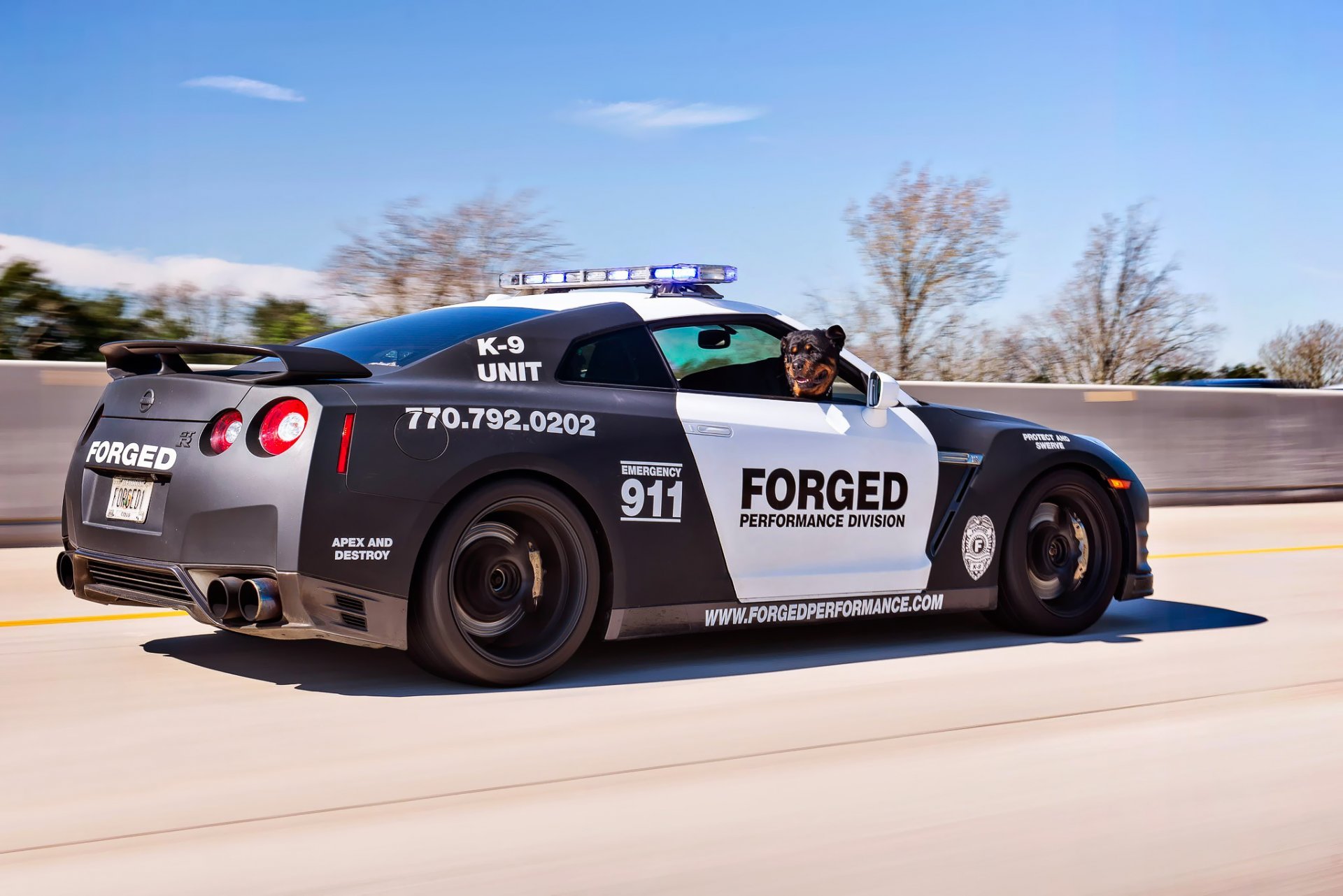 Police Car Nissan Gtr , HD Wallpaper & Backgrounds