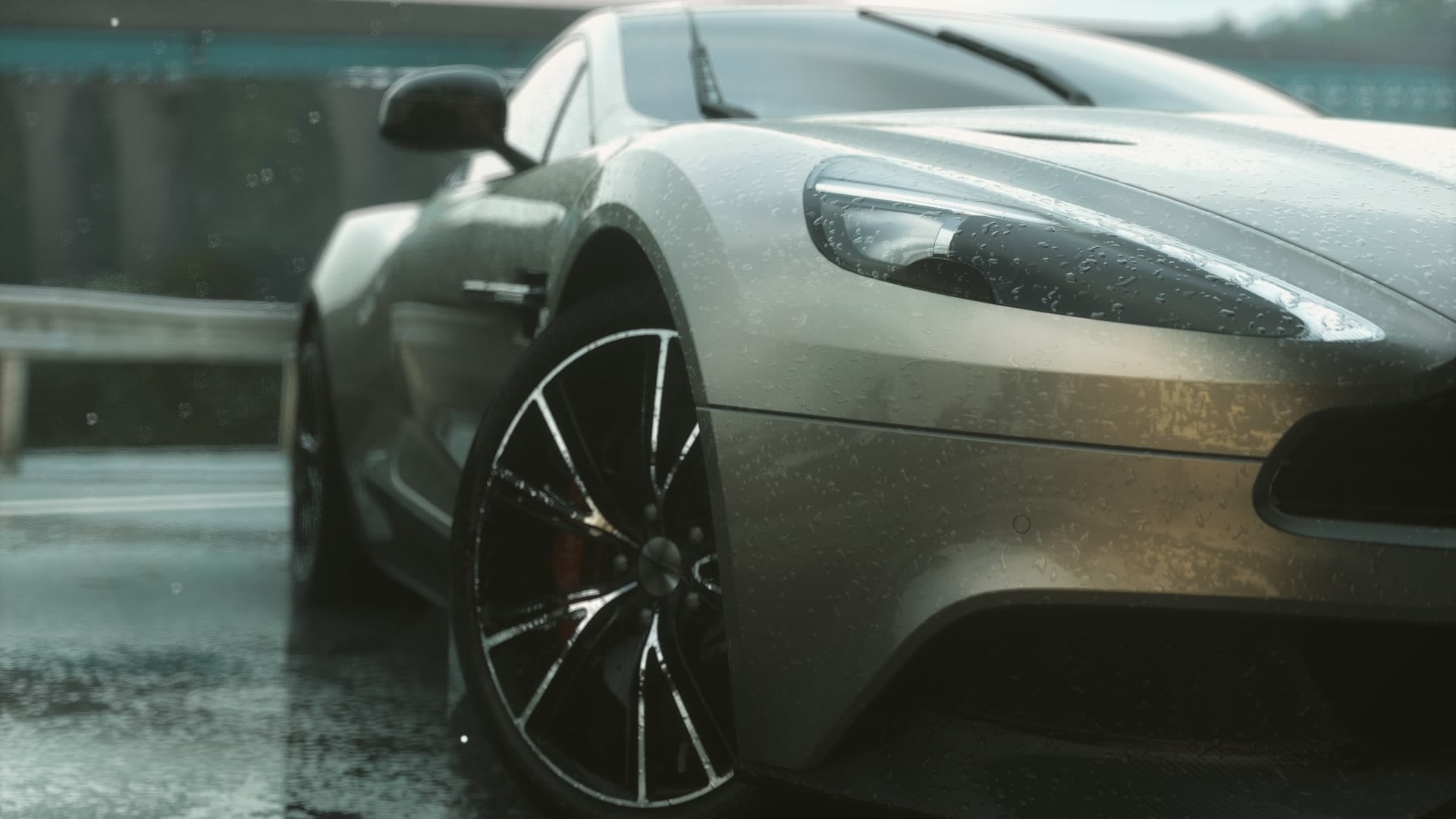 Grey Vehicle, Driveclub, Car, Rain, Aston Martin Hd - Mclaren Mp4-12c , HD Wallpaper & Backgrounds