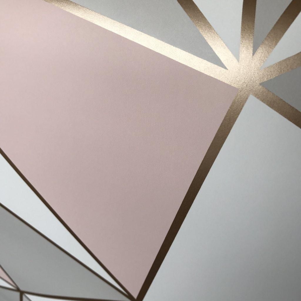 Back To Post - Apex Geometric Wallpaper Rose Gold , HD Wallpaper & Backgrounds