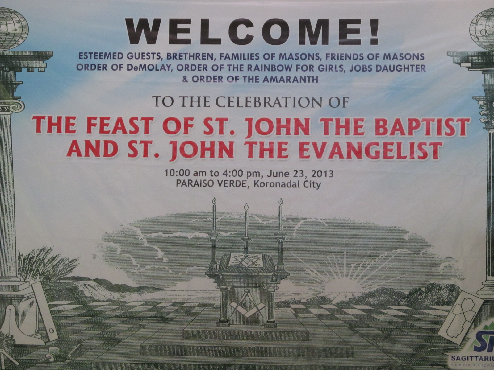 A Program Was Prepared With Of Course Speeches From - St John's Day Masonic Feast , HD Wallpaper & Backgrounds