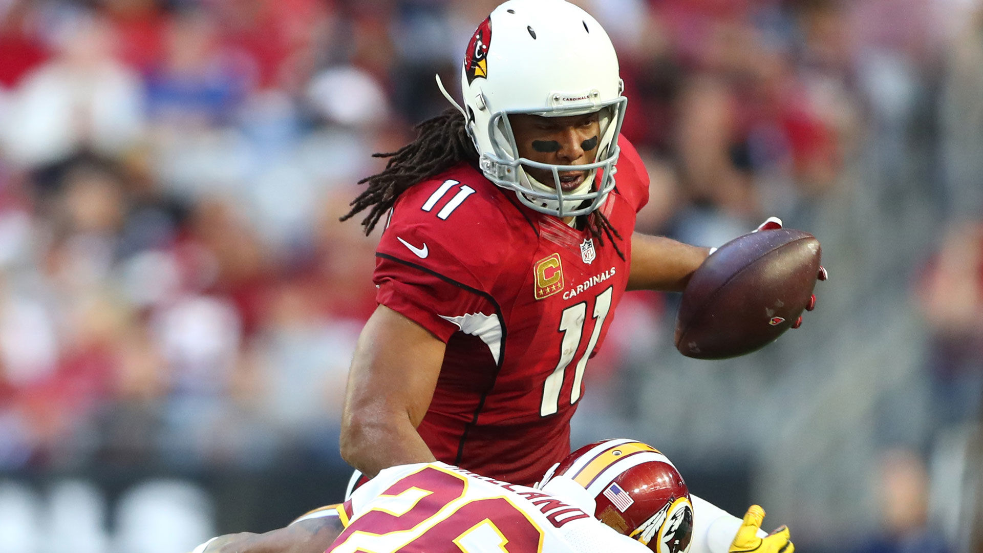 Larry Fitzgerald Inches Closer To Jerry Rice's Receptions - Sprint Football , HD Wallpaper & Backgrounds