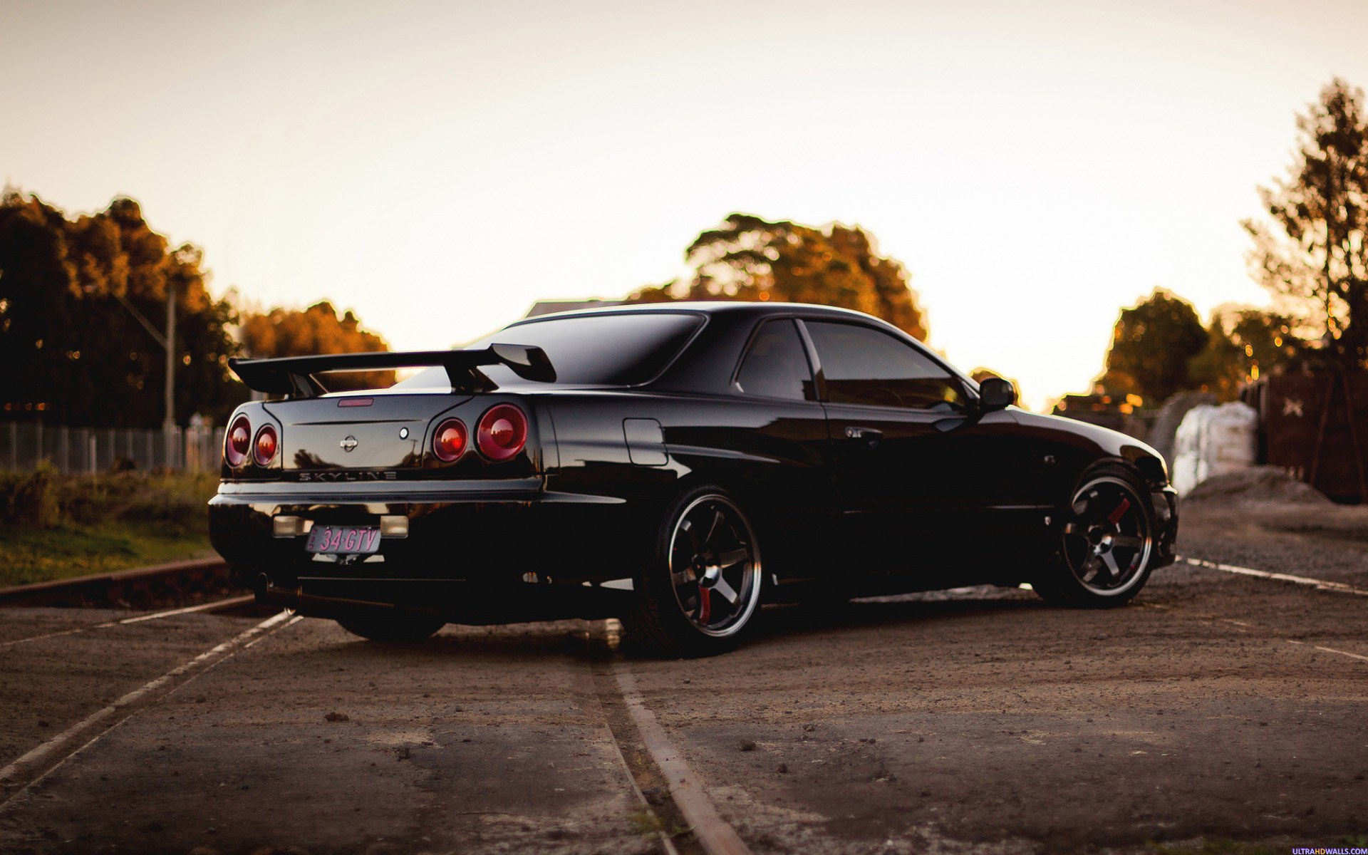Black Nissan Skyline R34 , HD Wallpaper & Backgrounds