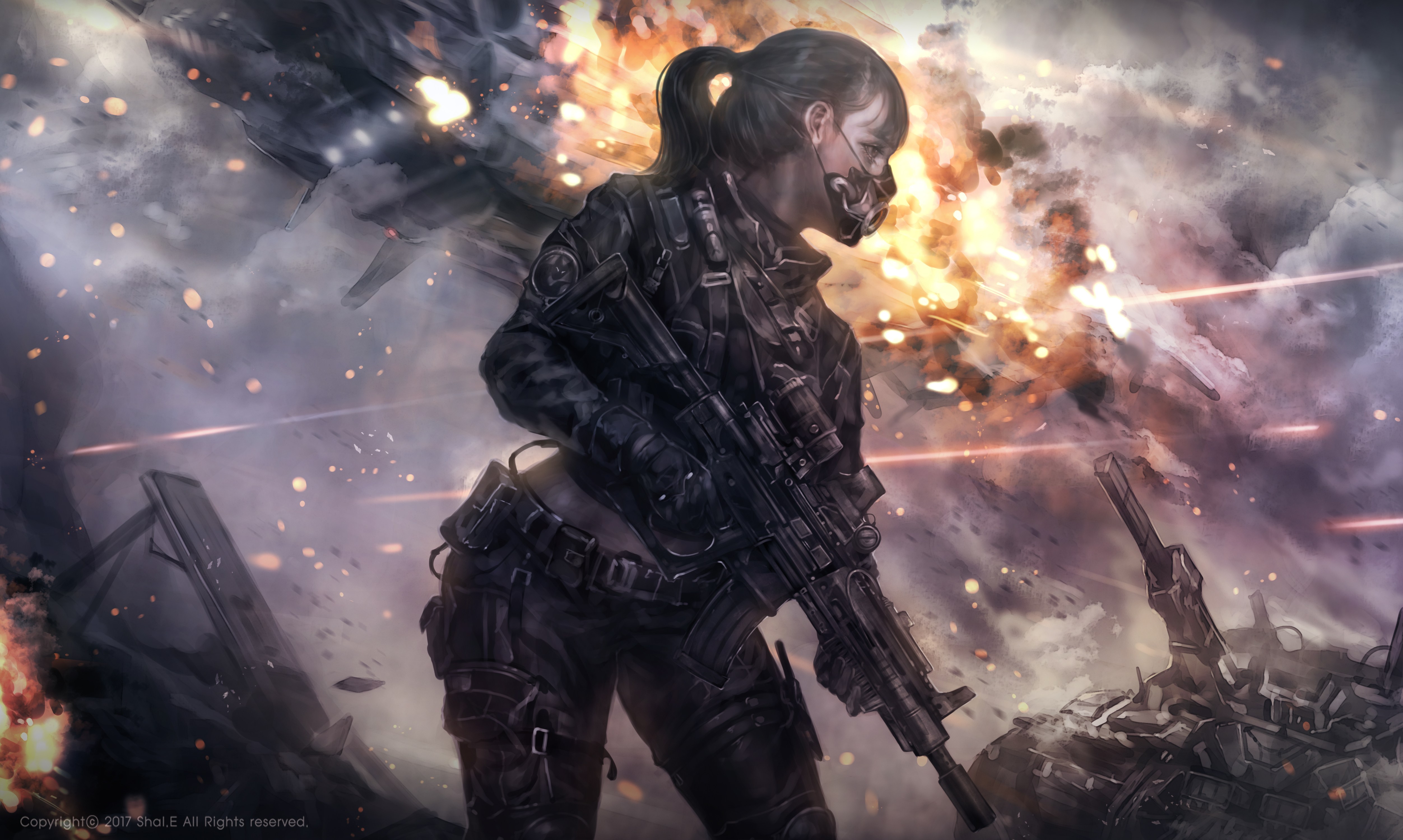 Female Sci Fi Soldier , HD Wallpaper & Backgrounds