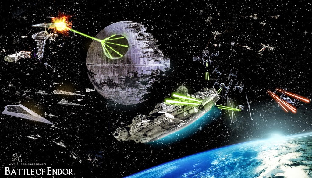 Battle Of Endor Space , HD Wallpaper & Backgrounds
