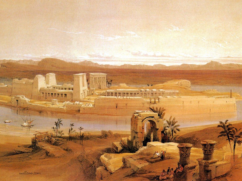 Sejarah Cuka Apel Dunia - David Roberts Paintings Of Egypt , HD Wallpaper & Backgrounds