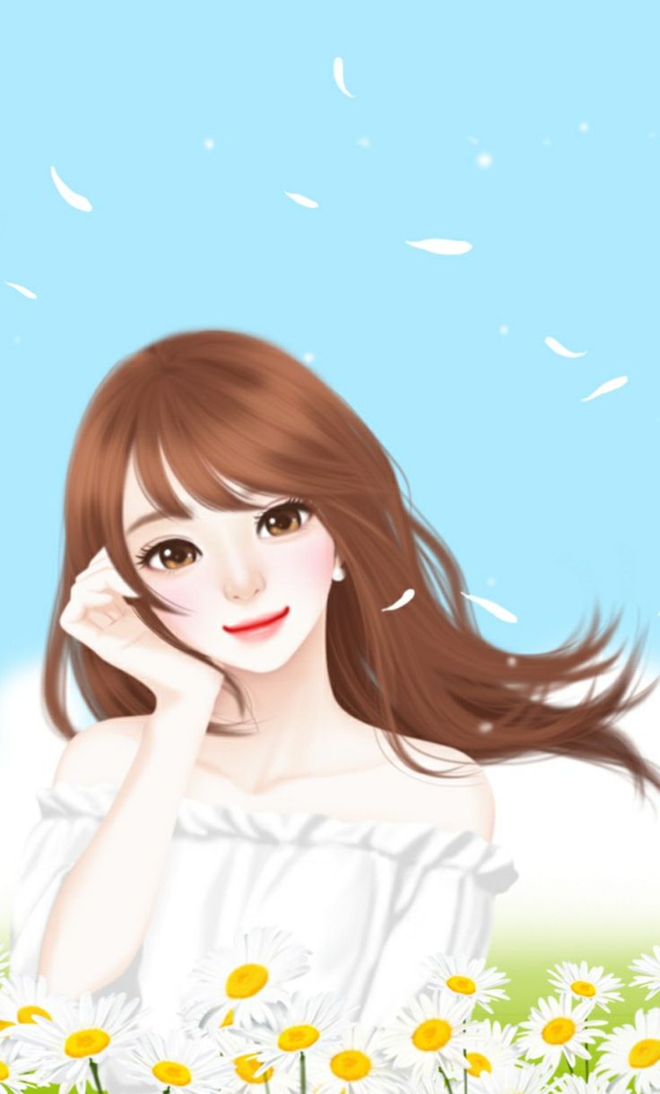 Wallpaper Kartun Korea - Gambaran Cute Laura , HD Wallpaper & Backgrounds