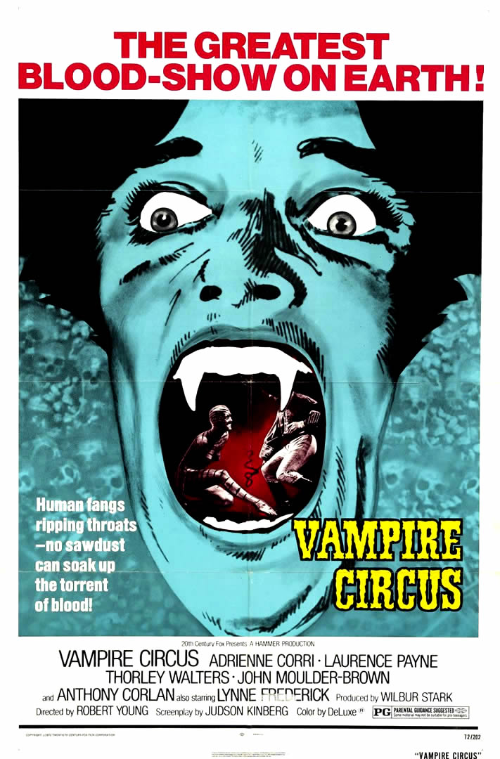 Hammer Films Movie Posters Circus Portrait Hammer Horror - Vampire Circus 1972 Dvd , HD Wallpaper & Backgrounds
