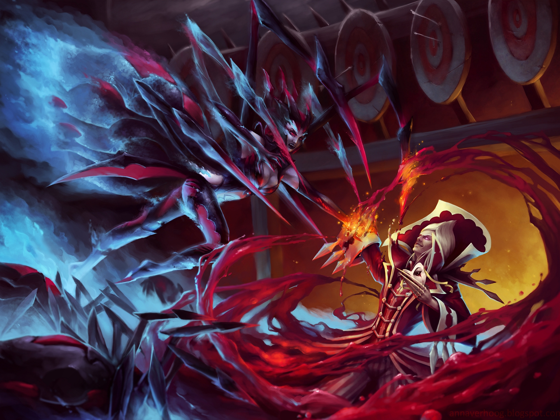 Elise Vs Vladimir Wallpaper - Lol Vladimir Fan Art , HD Wallpaper & Backgrounds