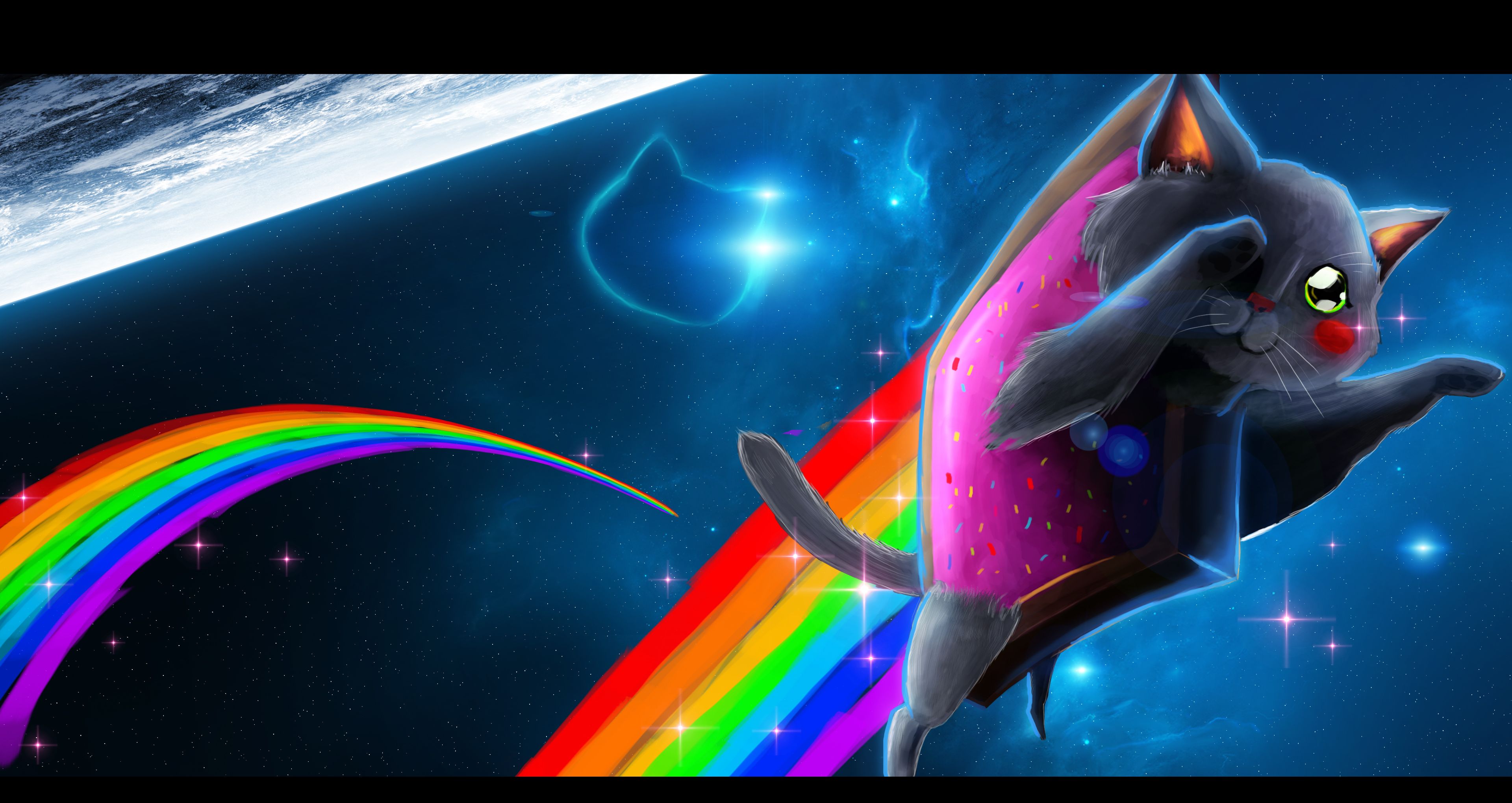 Nyan Cat Wallpaper - Nyan Cat , HD Wallpaper & Backgrounds