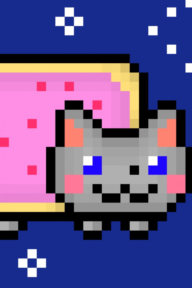 Download Nyan Cat Wallpaper, Nyan Cat 10 Hours Wallpaper - Draw A Nyan Cat , HD Wallpaper & Backgrounds