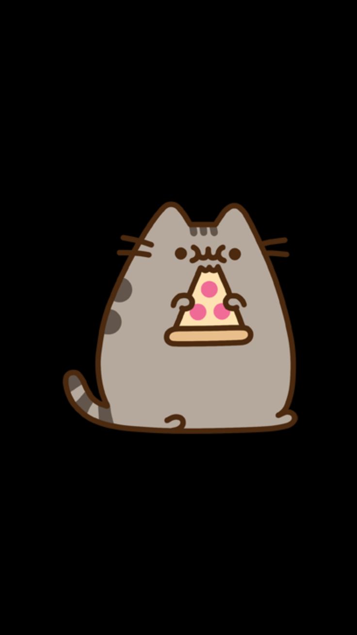 Pusheen Wallpaper Pusheen Cat, Pusheen Love, Nyan Cat, - Pusheen Cat Eating Donut , HD Wallpaper & Backgrounds