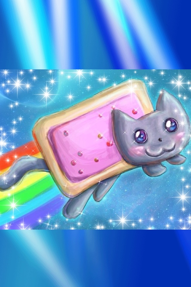 Share This - - Pop Tart Cat Background , HD Wallpaper & Backgrounds