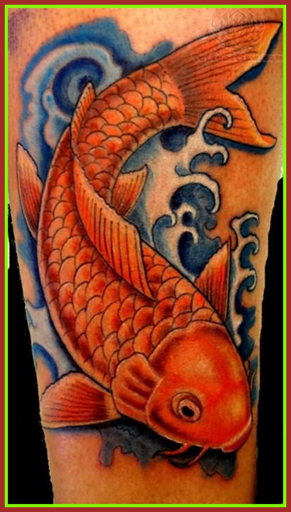 Popular Live Wallpaper - Koi Tattoo In Water (#1174688) - HD Wallpaper \u0026  Backgrounds Download, image size:930x1634