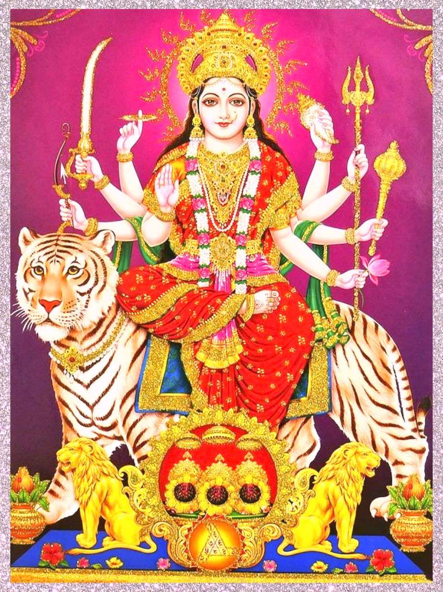 God Durga Photos - Maa Durga Photo Framing , HD Wallpaper & Backgrounds