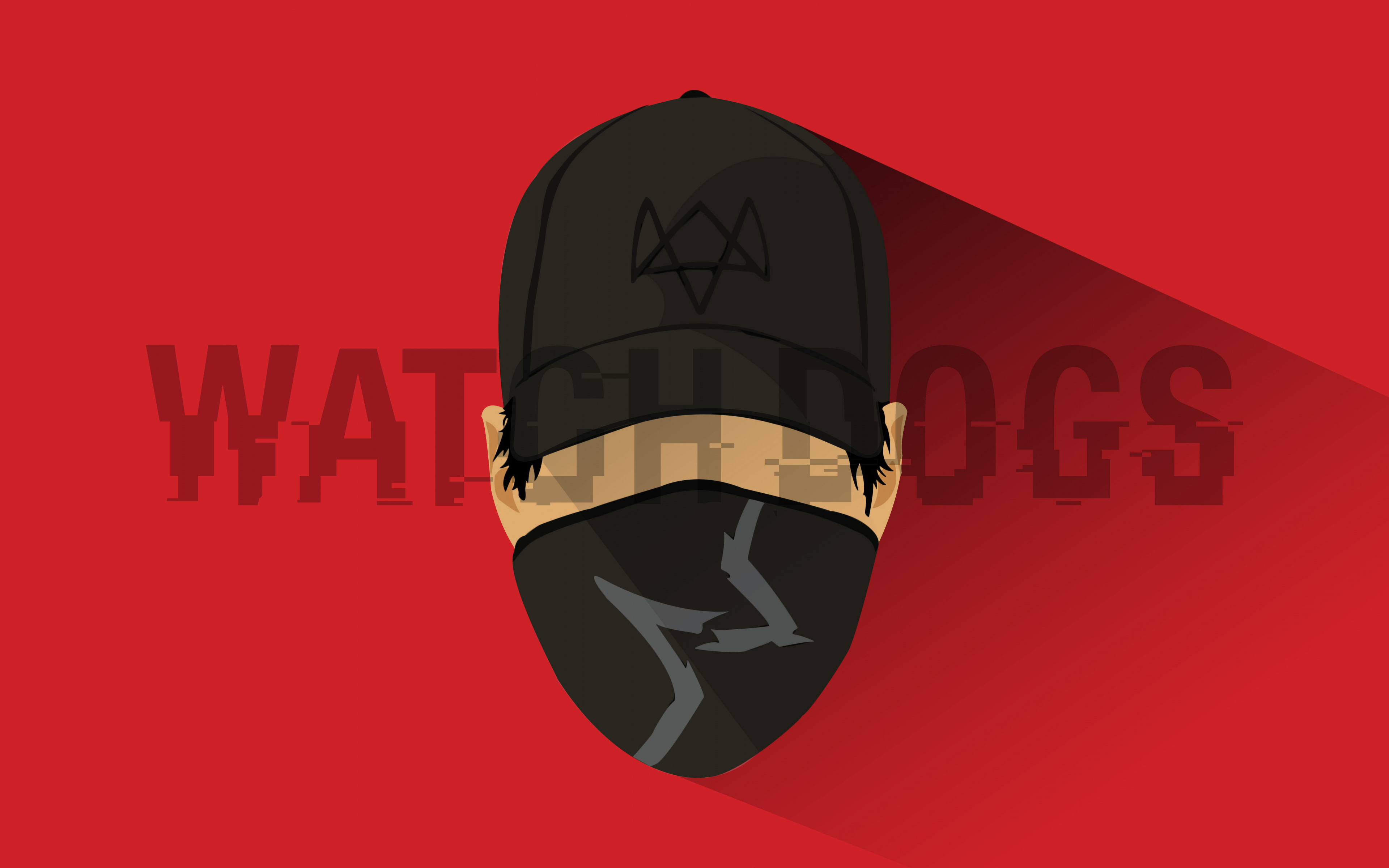 Watch Dogs 2, Video Game, Artwork, Wallpaper - Red Wallpaper Watch Dogs 2 , HD Wallpaper & Backgrounds