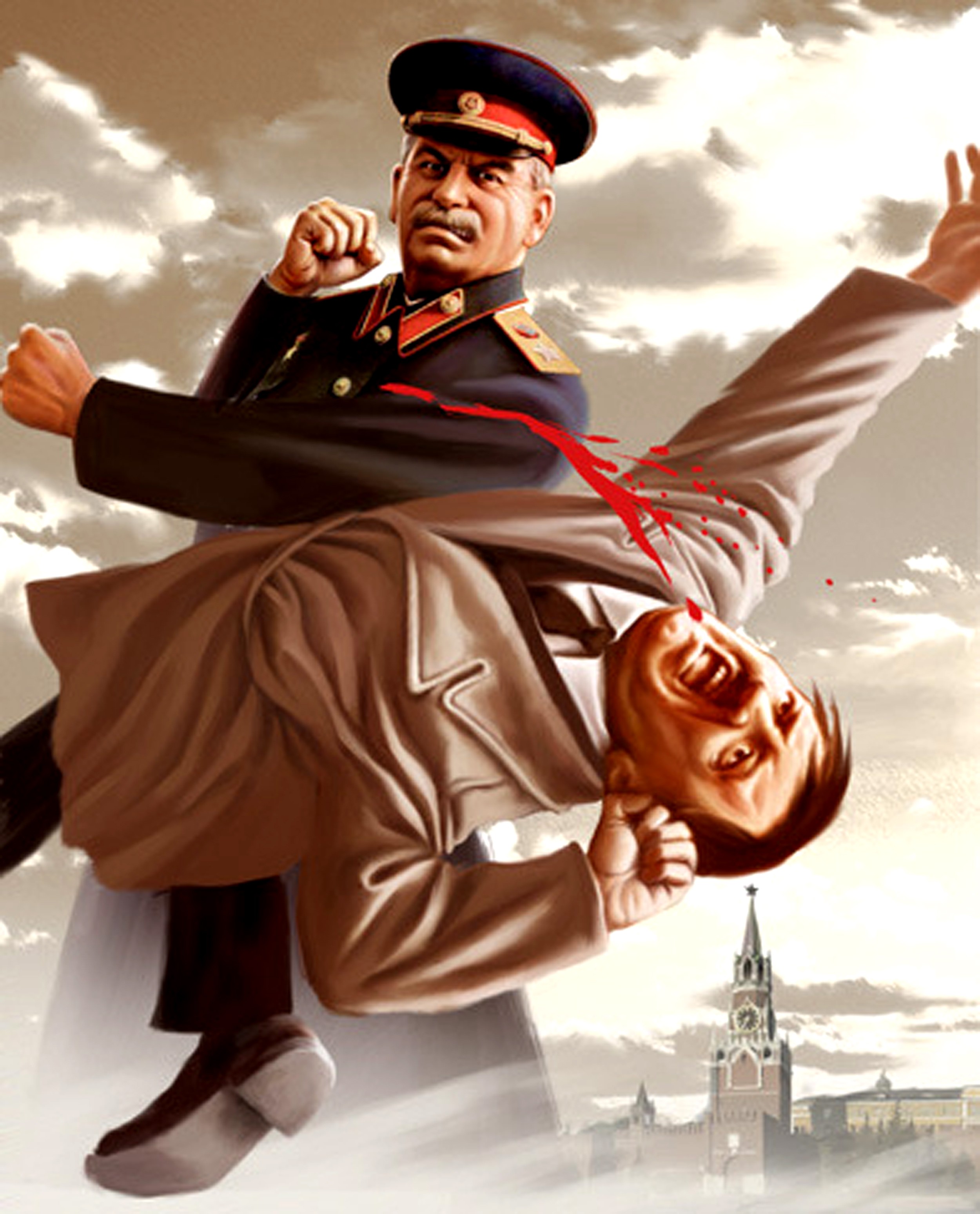 Stalin Hitler (#1176424) - HD Wallpaper & Backgrounds Download