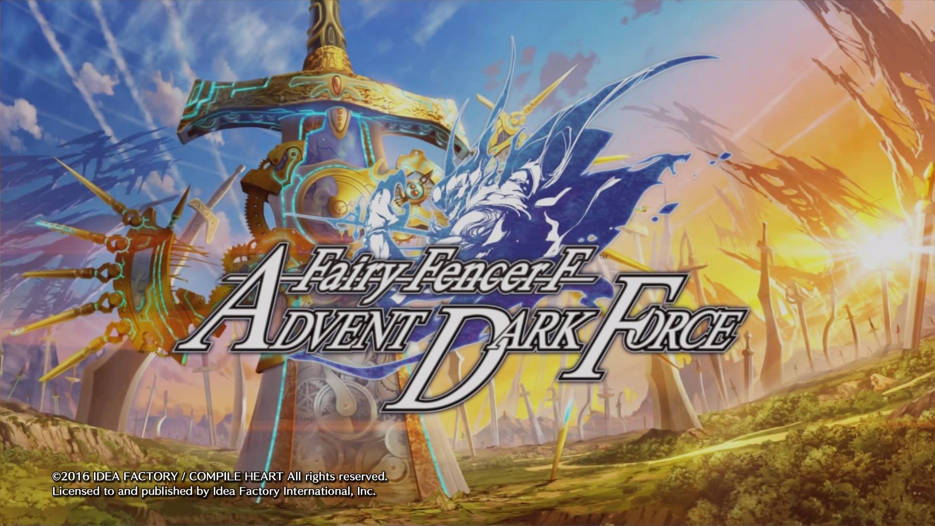Fairy Fencer F Advent Dark Force Title Screen - Fairy Fencer F Advent Dark Force , HD Wallpaper & Backgrounds