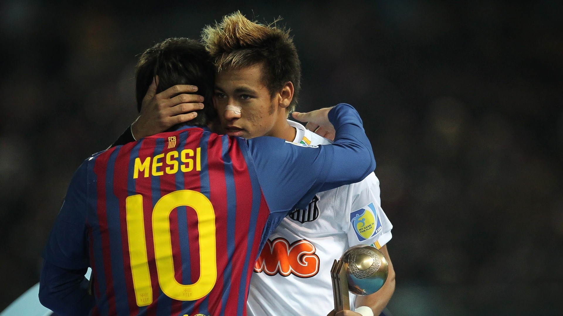 Lionel Messi Iphone Wallpaper - Messi And Neymar 2011 , HD Wallpaper & Backgrounds