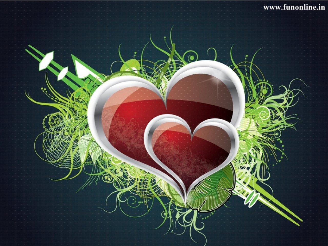 Mast-wallpaper 755726 - Red Heart With Black Background Double , HD Wallpaper & Backgrounds