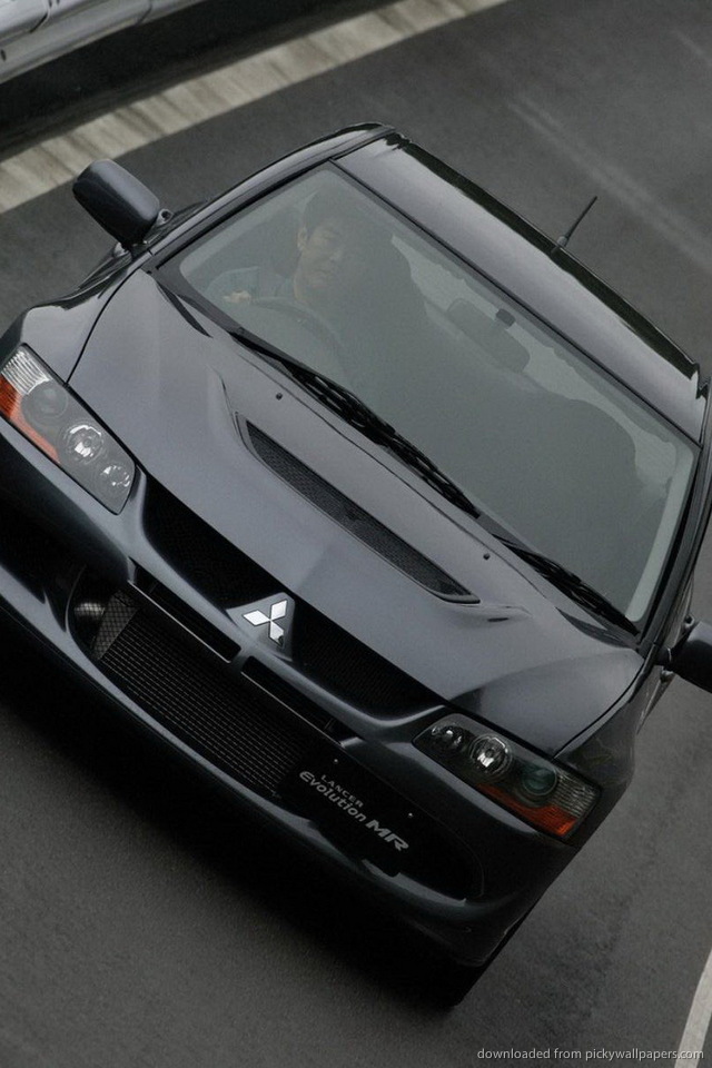 Download Lancer Evolution Ix Mr On Track Wallpaper - Mitsubishi Lancer Black , HD Wallpaper & Backgrounds