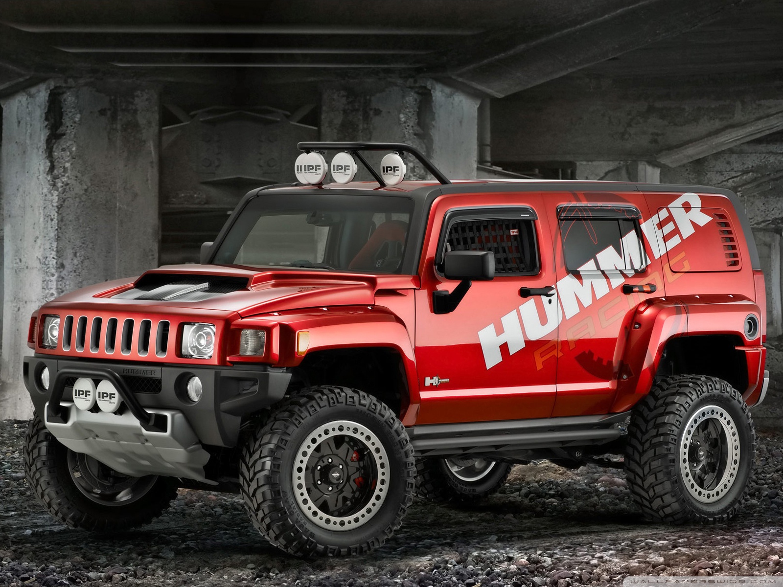 Standard - Red Hummer H3 2018 , HD Wallpaper & Backgrounds