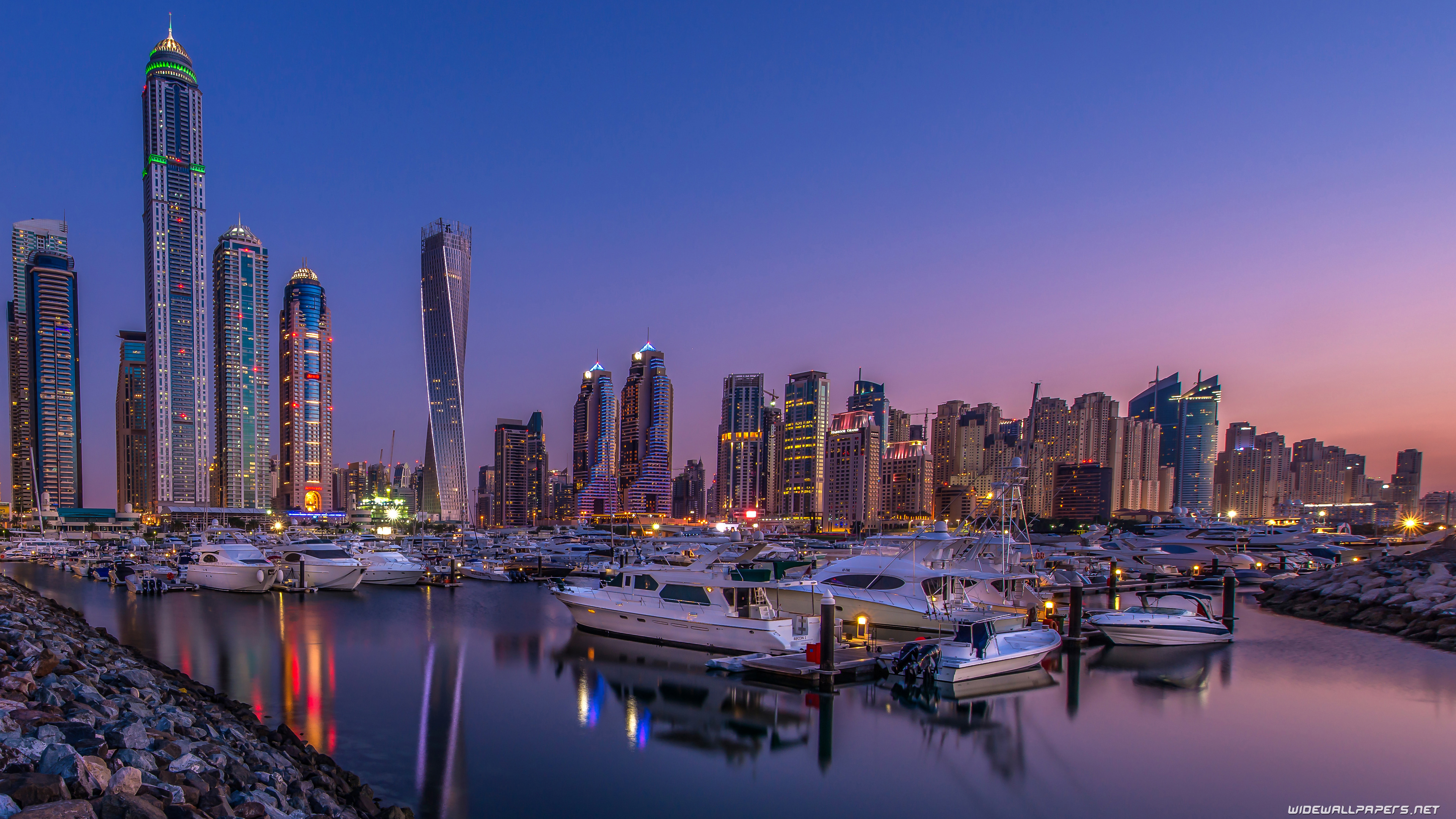 Dubai Desktop Wallpapers 4k Ultra Hd 2 - Dubai Skyline Wallpaper 4k , HD Wallpaper & Backgrounds