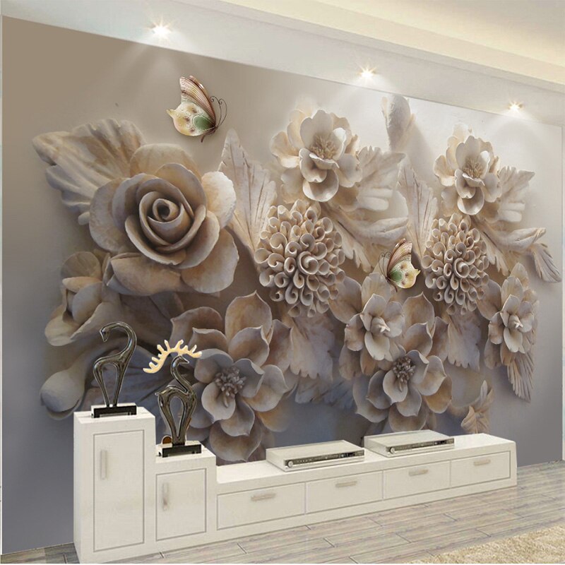 Custom Mural 3d Wallpaper European Aesthetic Three-dimensional - Relief 3d , HD Wallpaper & Backgrounds