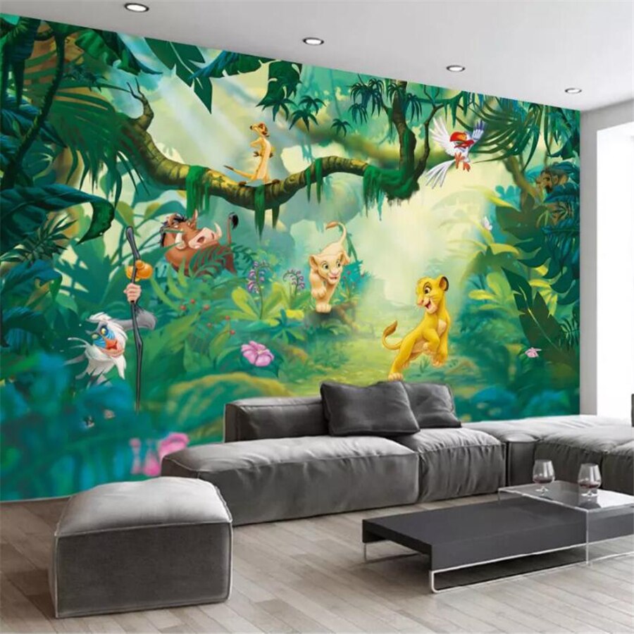 Beibehang Custom Large Wallpaper 3d Nordic Abstract - König Der Löwen Dschungel , HD Wallpaper & Backgrounds