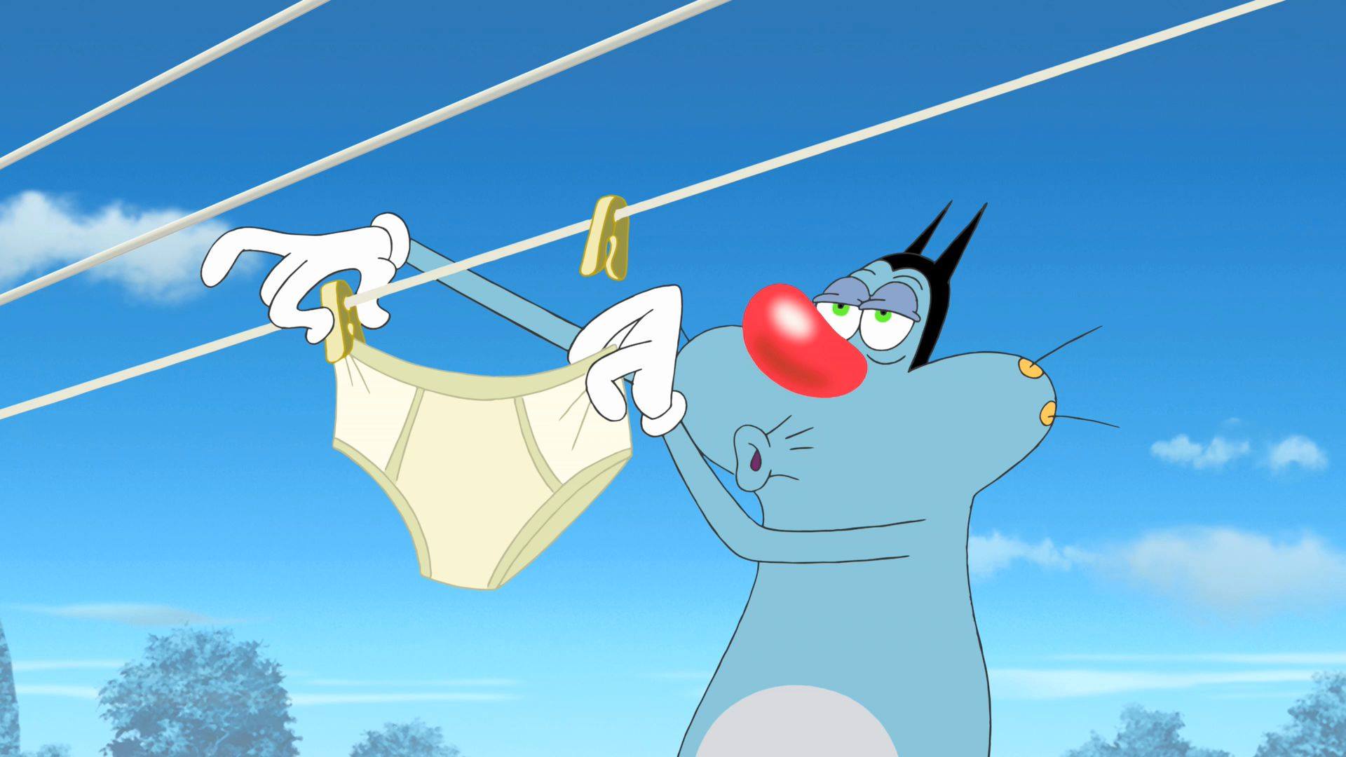 Oggy And The Cockroach Hd , HD Wallpaper & Backgrounds