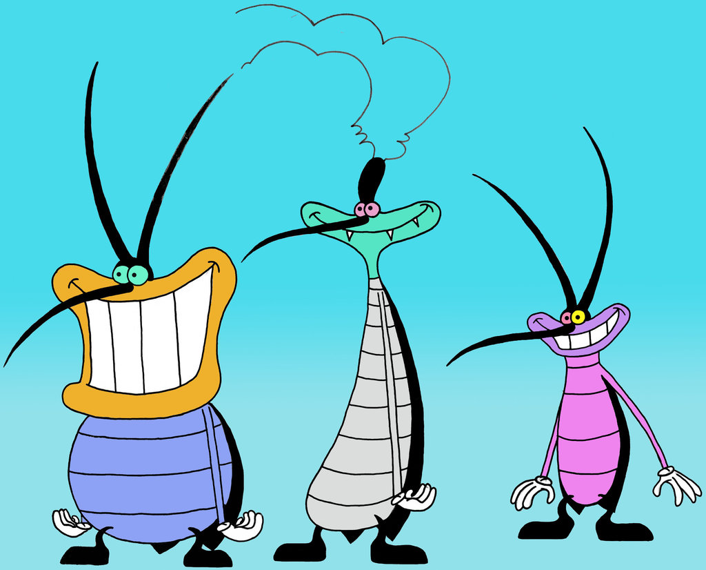 Oggy Happy Cockroaches - Oggy And The Cockroaches Joey Marky Dee Dee , HD Wallpaper & Backgrounds