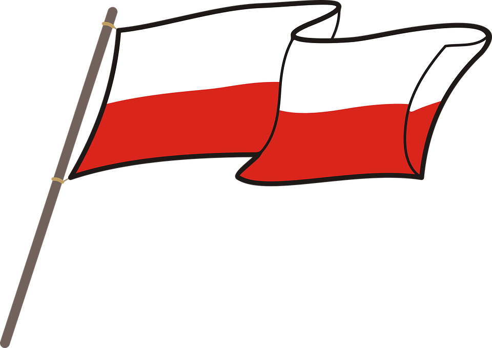 Poland Clipart Polish Flag - Cartoon French Flag Png , HD Wallpaper & Backgrounds