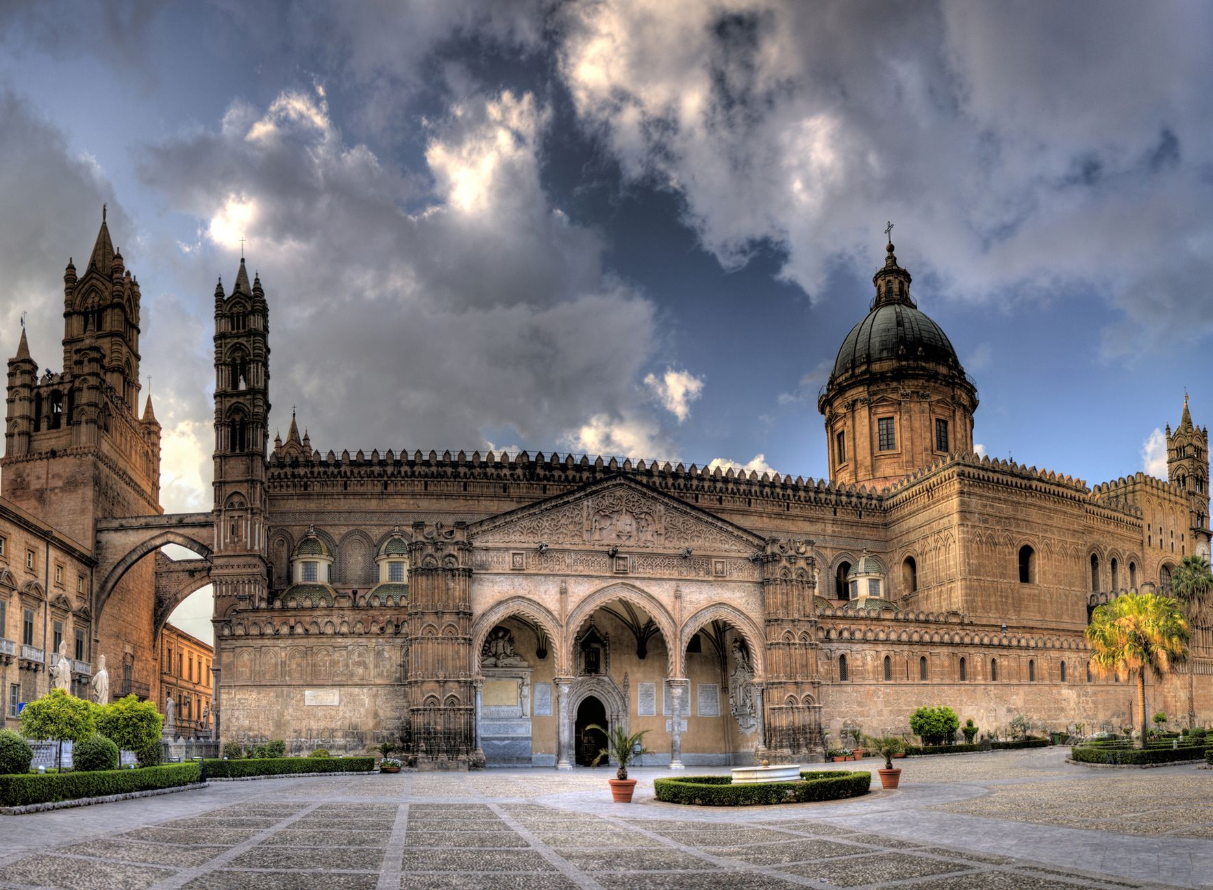 Italy Palermo Cities - Palermo Cathedral , HD Wallpaper & Backgrounds