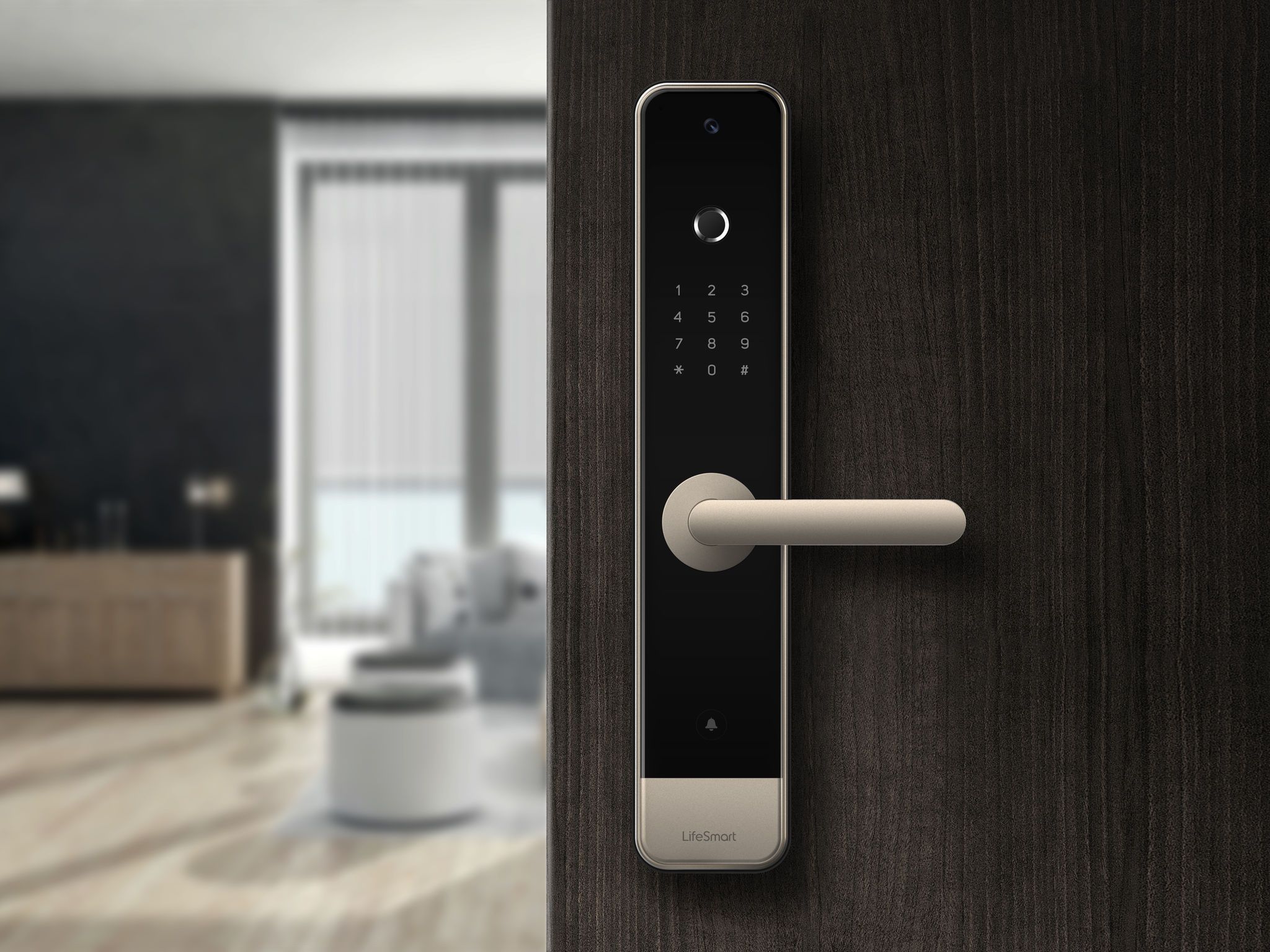 Smart Door Lock - Life Smart Door Lock , HD Wallpaper & Backgrounds