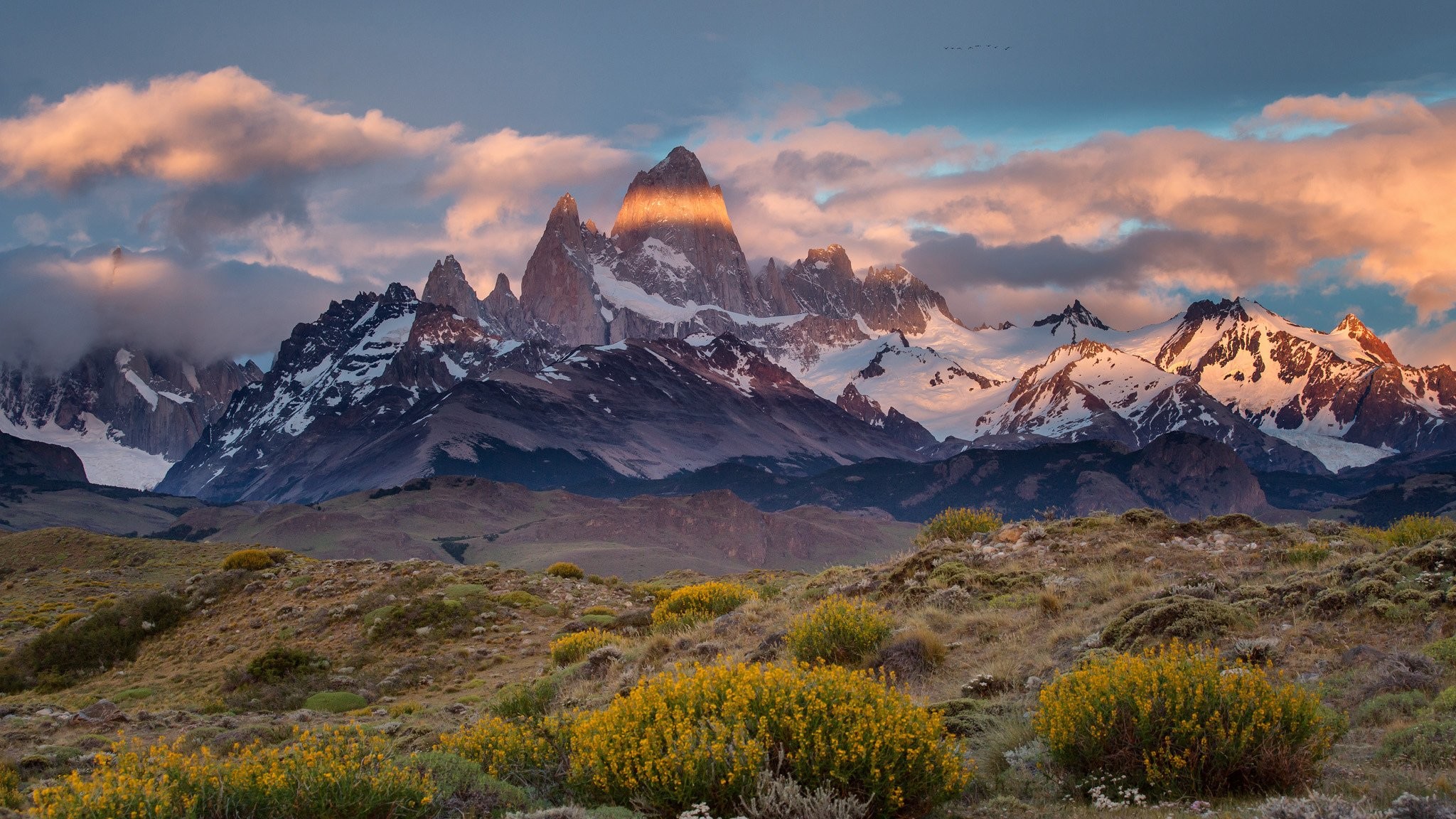 High Definition,argentina, Patagonia Monte, Mount, - Monte Fitz Roy , HD Wallpaper & Backgrounds