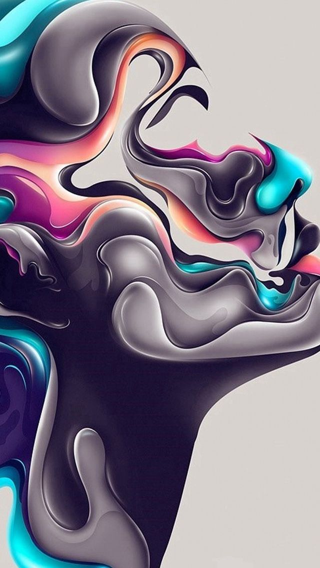 Abstract Design Steel Portrait Art - Iphone Wallpaper Abstract Design , HD Wallpaper & Backgrounds