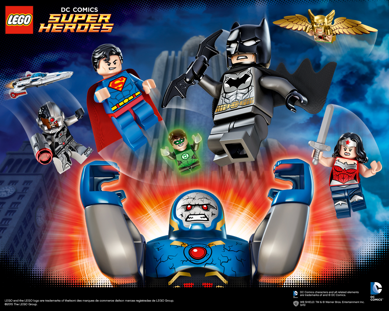 Justice League Attack - Lego Superheroes , HD Wallpaper & Backgrounds