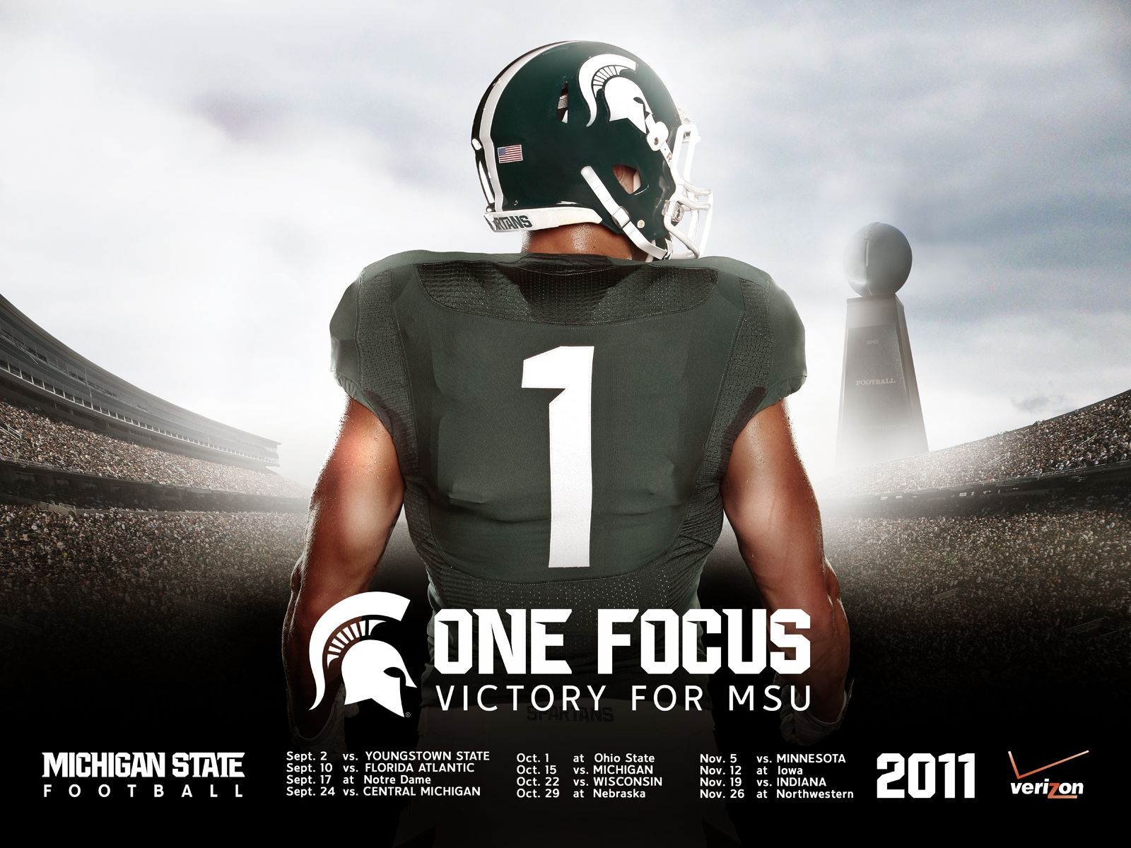 Michigan State Football Free Wallpapers & Background - Cool Michigan State Football , HD Wallpaper & Backgrounds