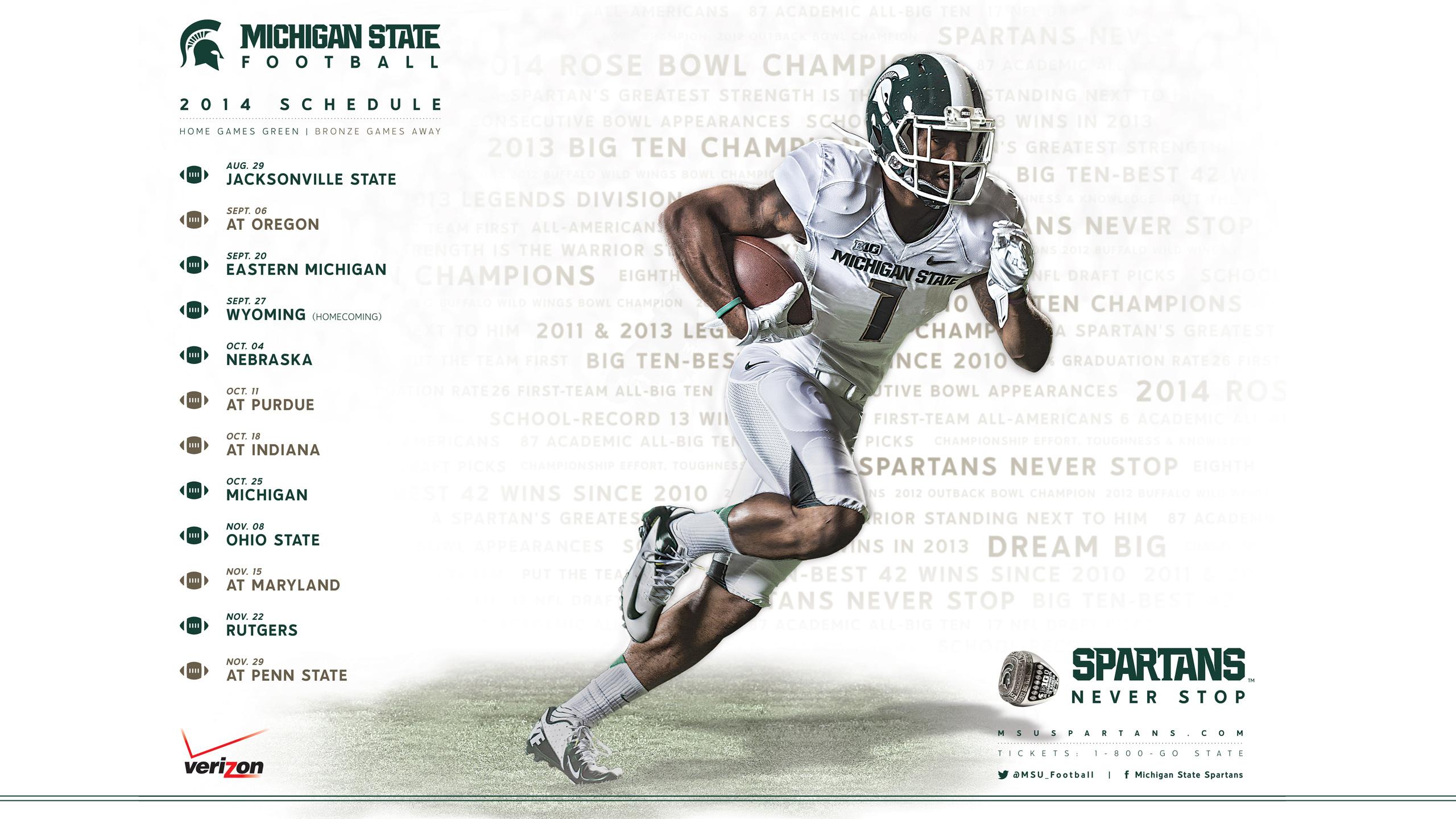 Michigan State Spartans Wallpaper - Msu Football Wallpaper 2018 , HD Wallpaper & Backgrounds