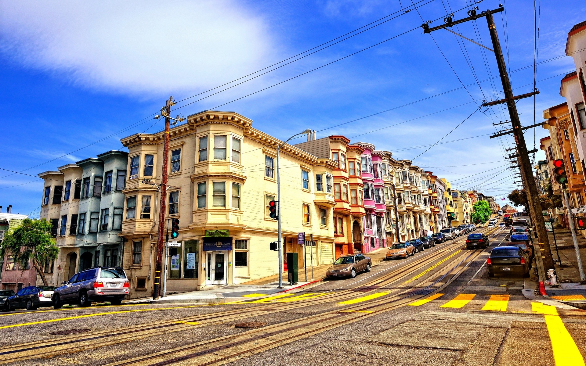 Street In San Francisco On A Sunny Day , HD Wallpaper & Backgrounds