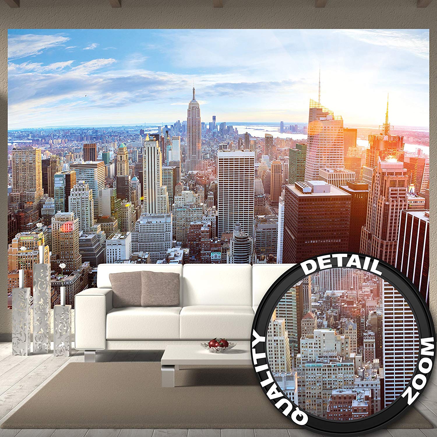Great Art Wallpaper New York Skyline Wall Decoration - New York City All , HD Wallpaper & Backgrounds