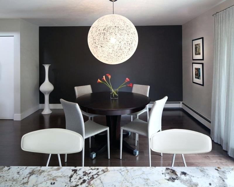 Dining - White Walls With Black Accent Wall , HD Wallpaper & Backgrounds