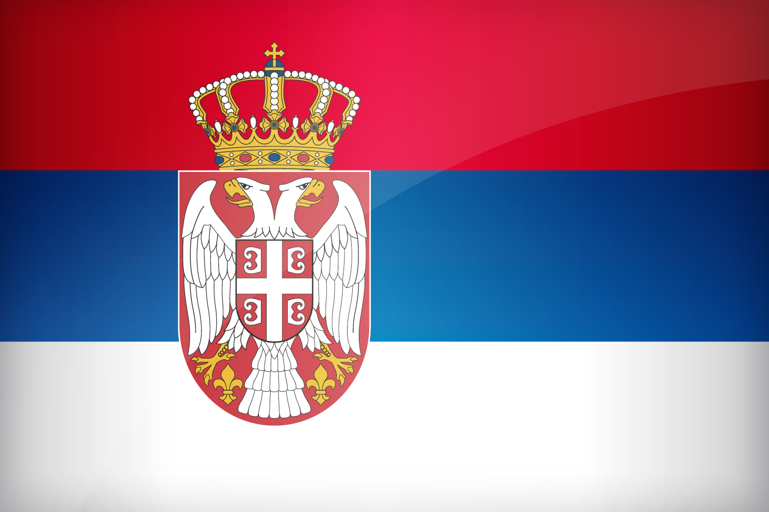 Flag Of Serbia - Bandera Serbia , HD Wallpaper & Backgrounds