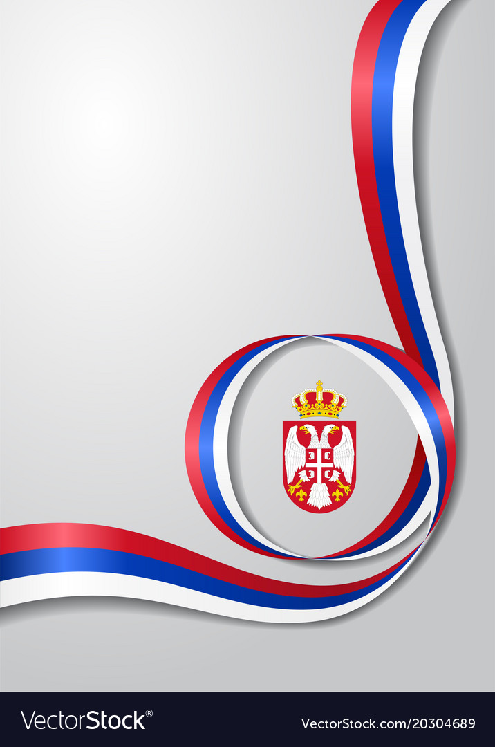 Serbian Flag Wavy Background Vector Image - Graphic Design , HD Wallpaper & Backgrounds