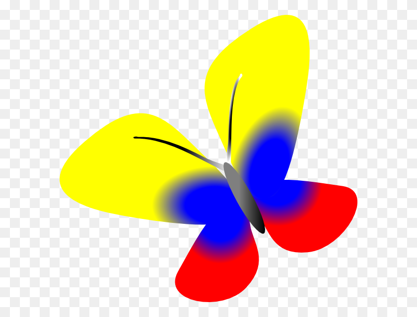 Colombia Flag Butterfly Clip Art - Bandera De Colombia Arte , HD Wallpaper & Backgrounds