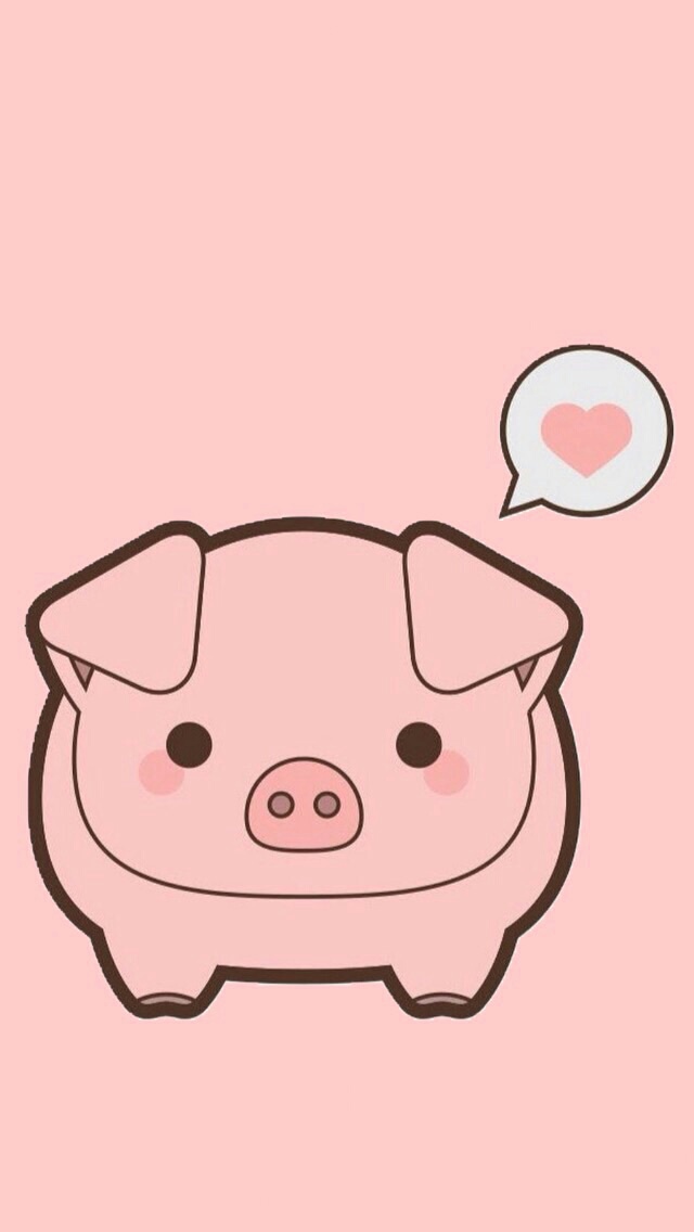 33 Images About Fondos On We Heart It - Cute Pig , HD Wallpaper & Backgrounds