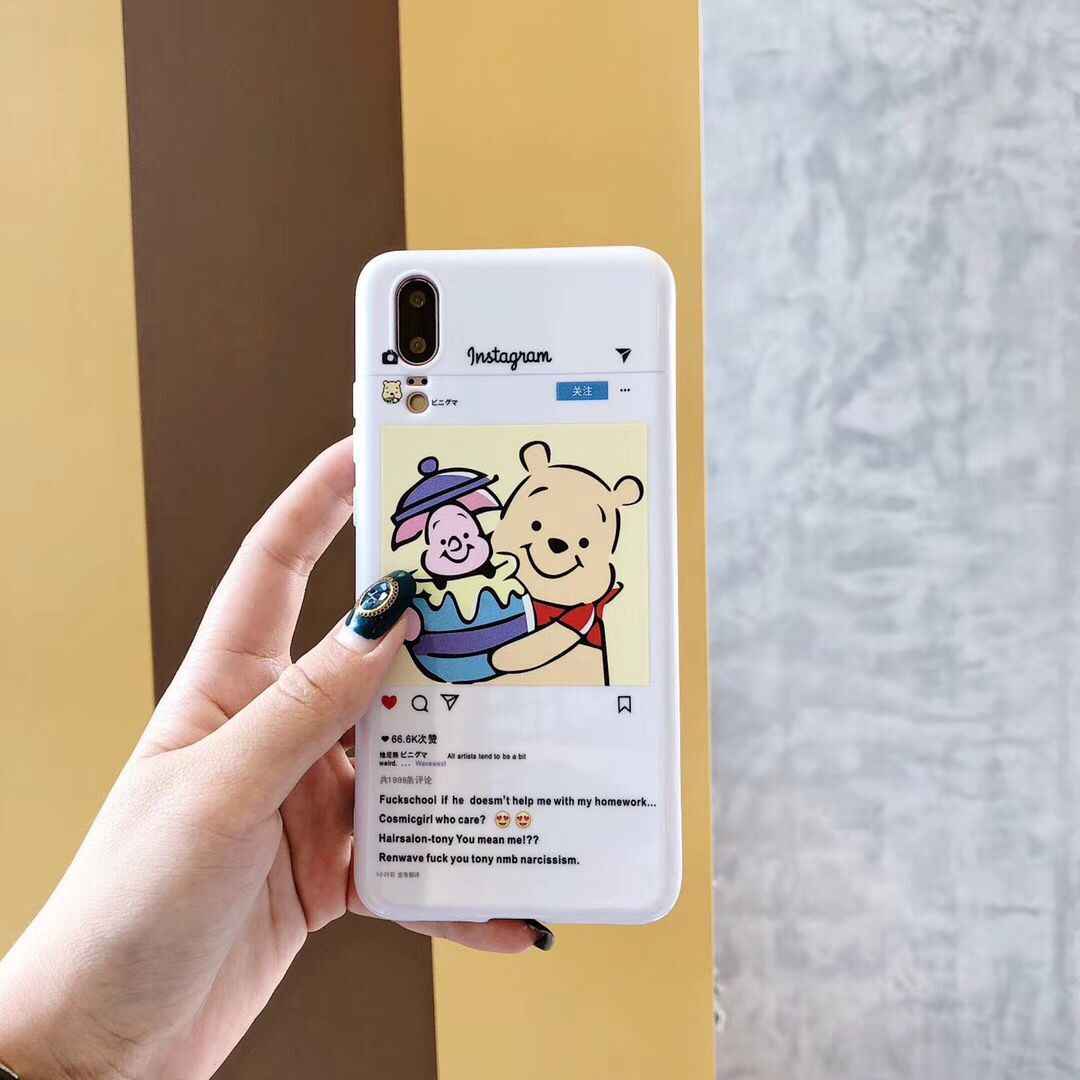 Super Cute Winnie Pooh Piglet Phone Case For Iphone - Cartoon , HD Wallpaper & Backgrounds